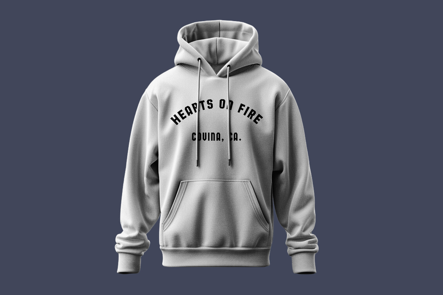 Gray Athletic “Hearts on Fire” Hoodie
