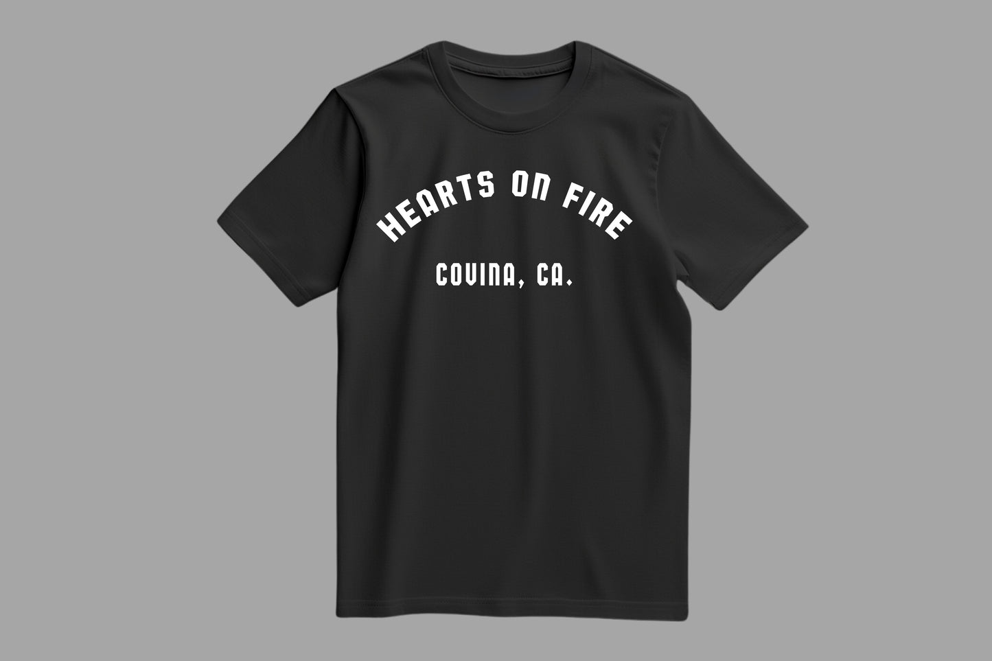Black “Hearts on Fire” T-Shirt